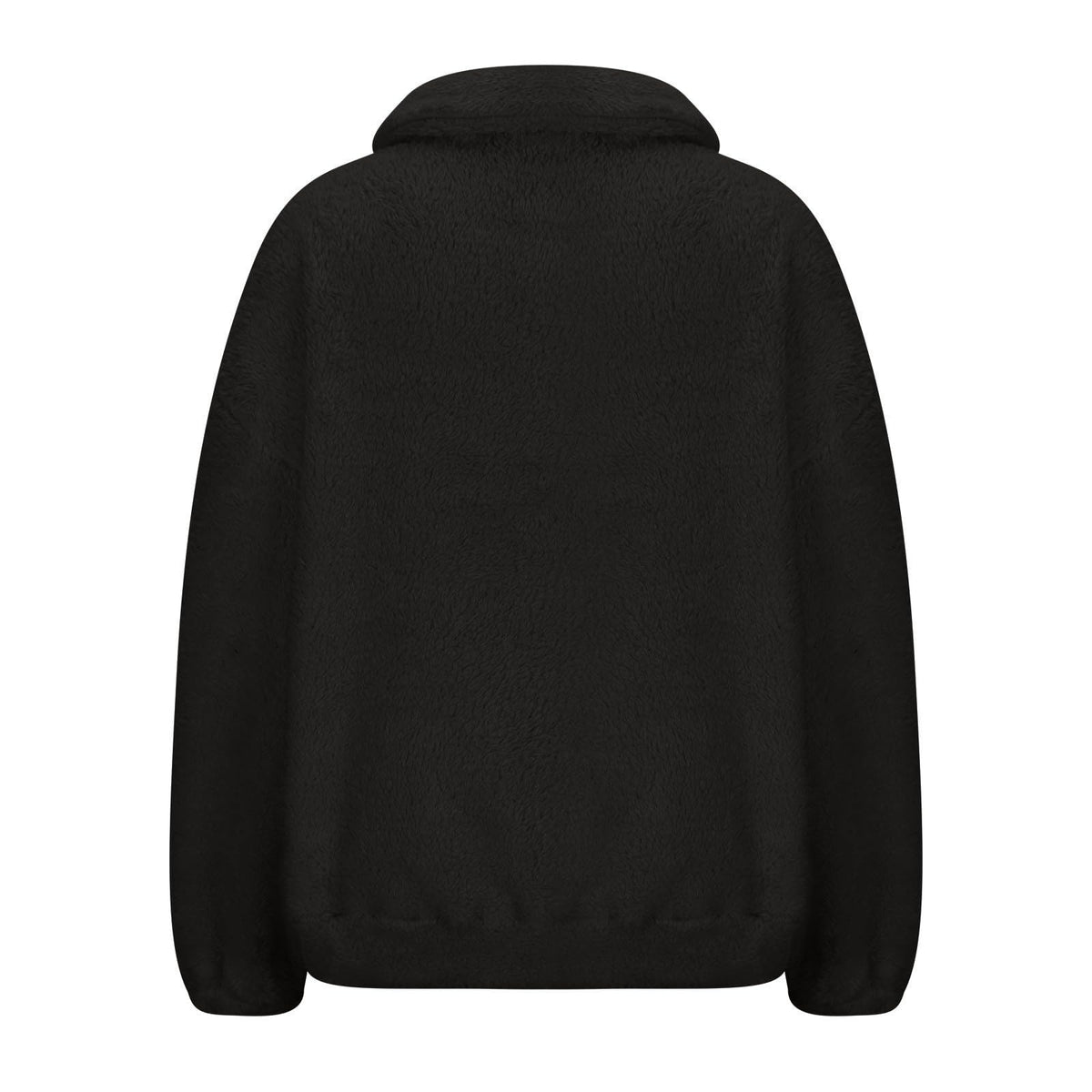 Generisch Fleece Pullover Damen Mit Viertelreißverschluss Teddyfleece Sweatshirts Damen Warme Pullover 1/4 Zip Teddyjacke Flauschig Fleece Winter Sweatshirt Gepolstert mit Stehkragen
